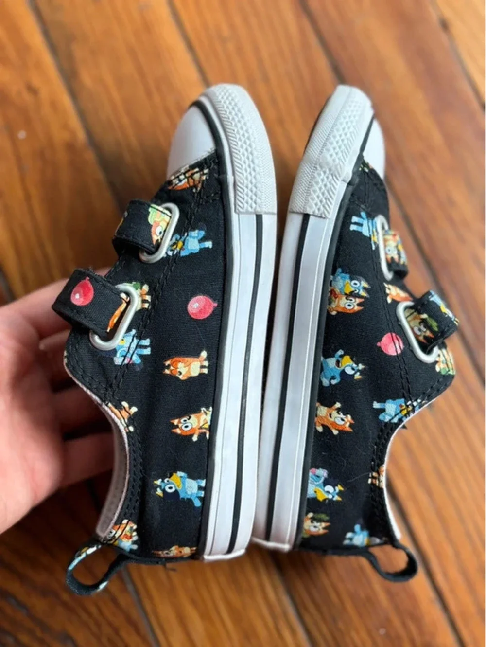 9C Bluey Velcro Converse Sneakers